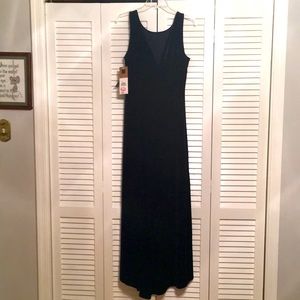 Full Length Midnight Blue Velvet Gown